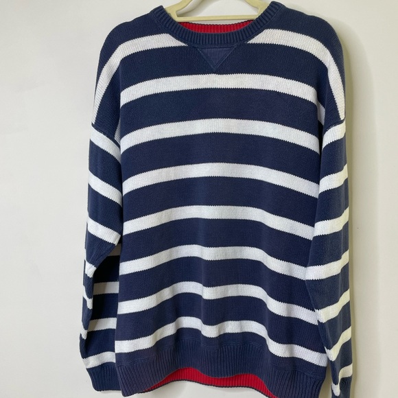 John Ashford Striped Sweater Mens Xl 